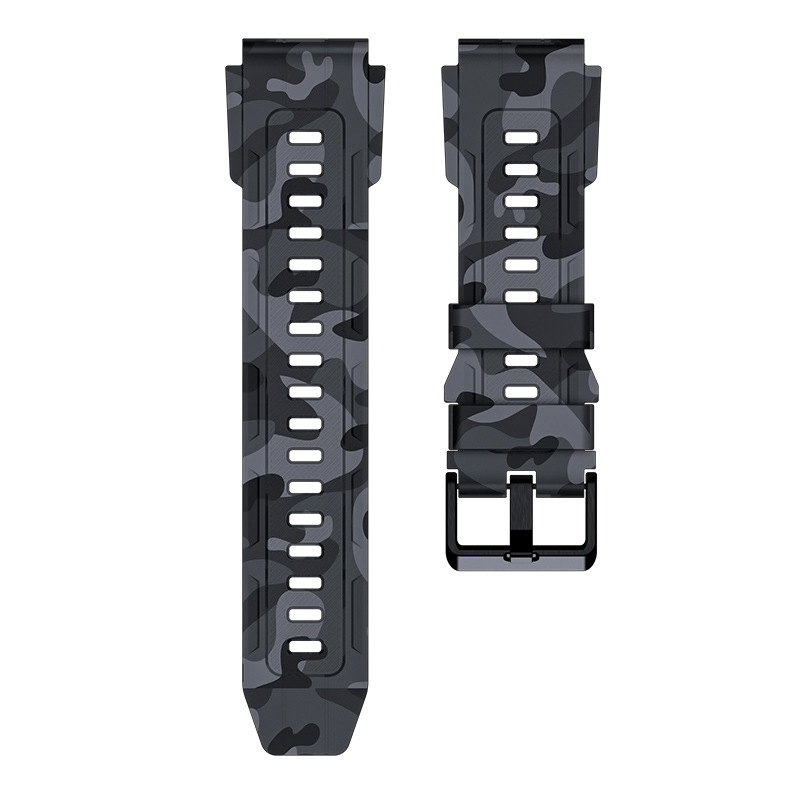 Correa de camuflaje Border T8 Series C21C20proC22C28C29 Correa de camuflaje verde de camuflaje gris de 22mm de ancho