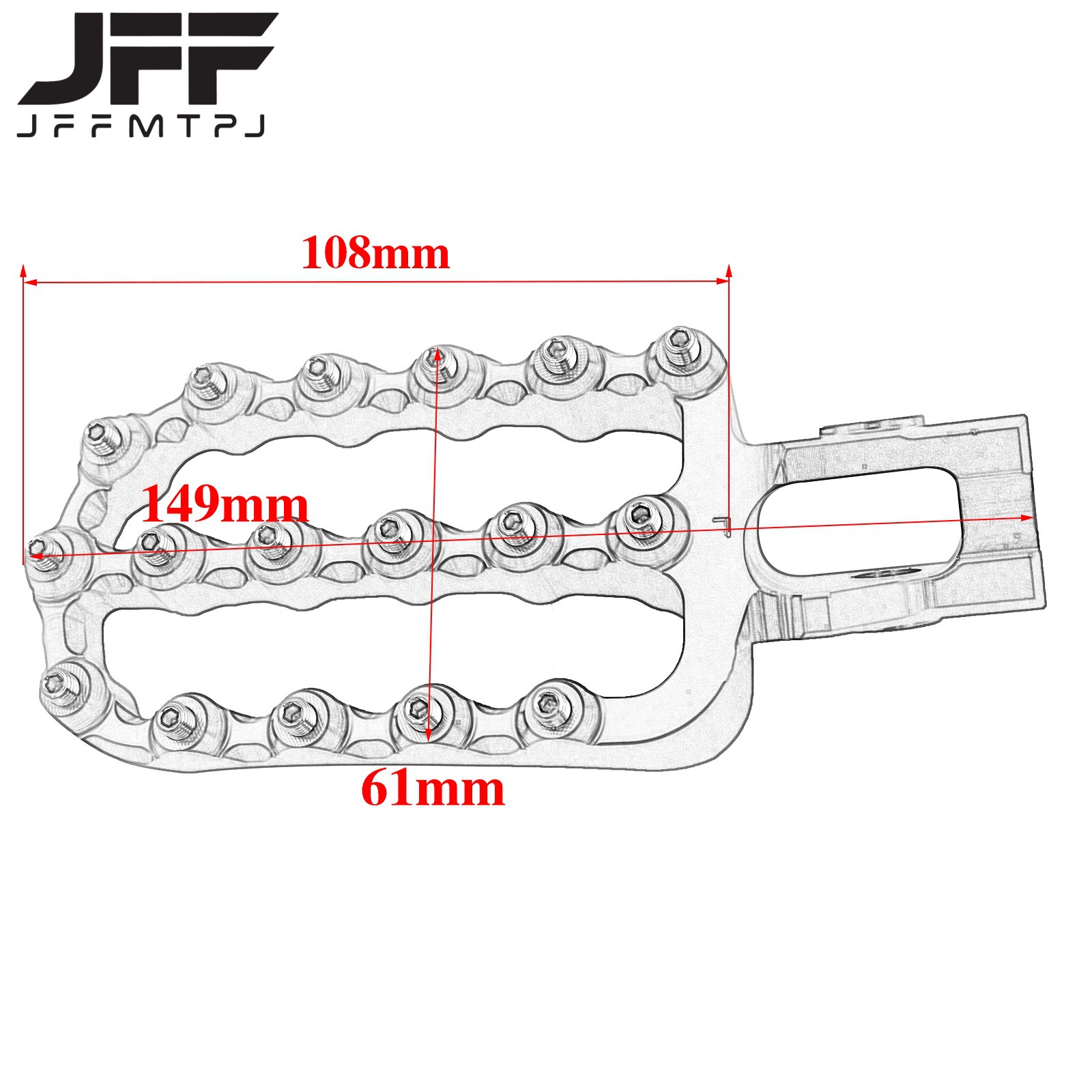 Suitable for Ktm/Husqvarna/Motorcycles Stainless Steel Foot Pegs Cnc Foot Pedals Footrests 17-23 Years