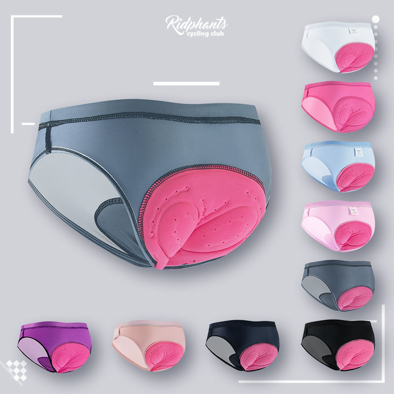 Women's Cycling Underwear Triangle Silicone Pad Moisture-wicking Breathable Spinning Quick-drying Hip Pants
