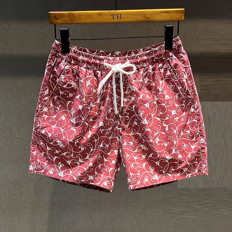 2024 New Arrival Basketball Camouflage Red Buffy Casual Shorts Men's Summer Three-Four-Point Beach Pants Trendy All-Match 2024 New Arrival Basketball Camouflage Red Buffy Casual Shorts Men's Summer Three-Four-Point Beach Pants Trendy All-Match