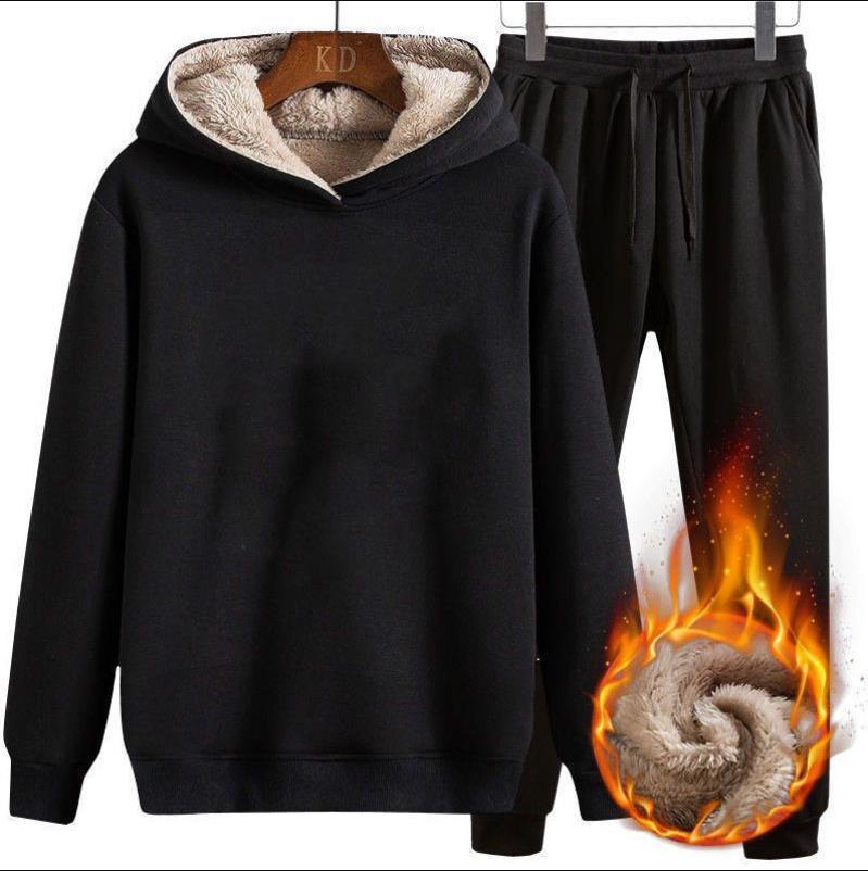 Lambswool 후드 스웨터 + lambswool 가죽 로프