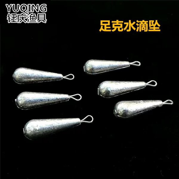 Outdoor fishing lead pendant fishing accessories water drop hanging ring lead pendant heart pendant wholesale fishing lead pendant