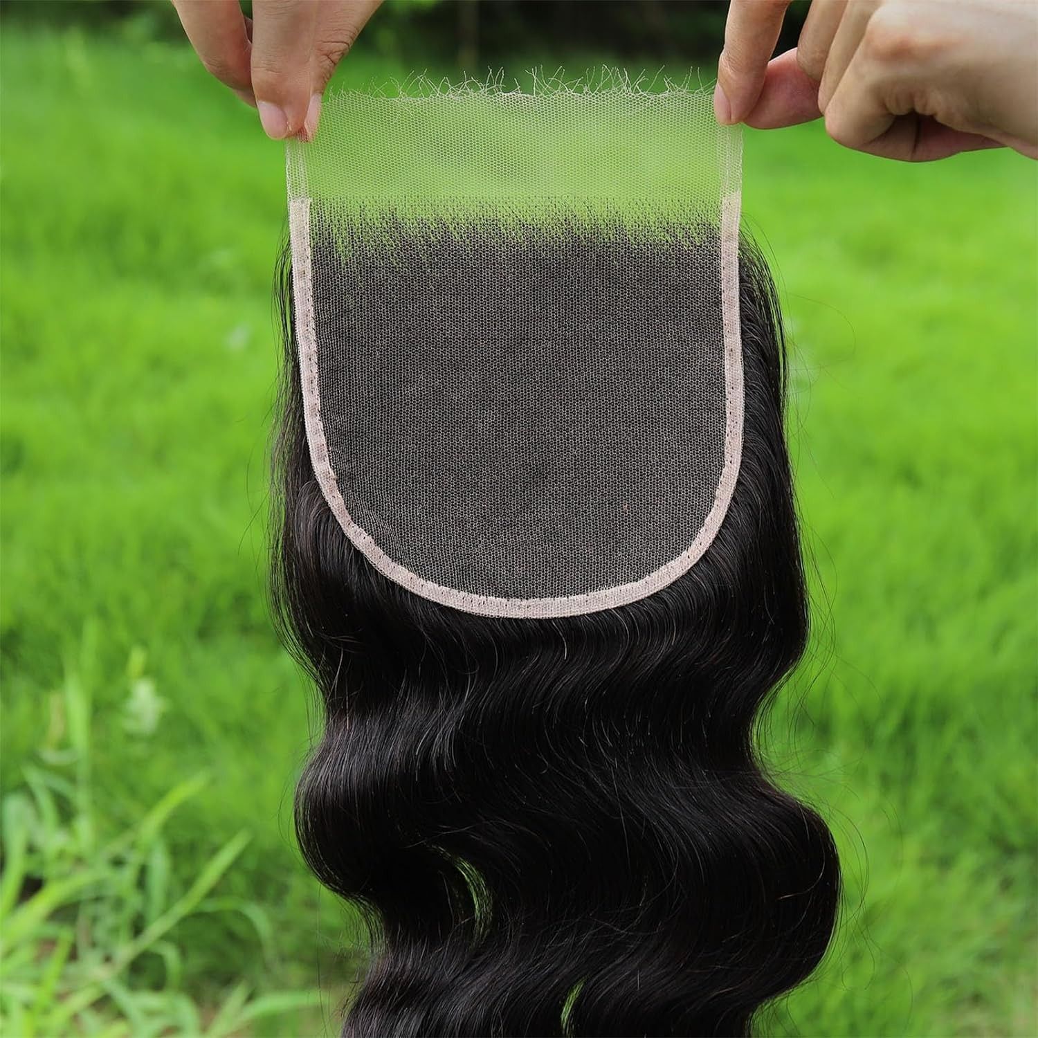 5x5 HD Bloque de cabello de red suiza barra recta cuerpo accesorios de peluca de lazo cierre cabello humano