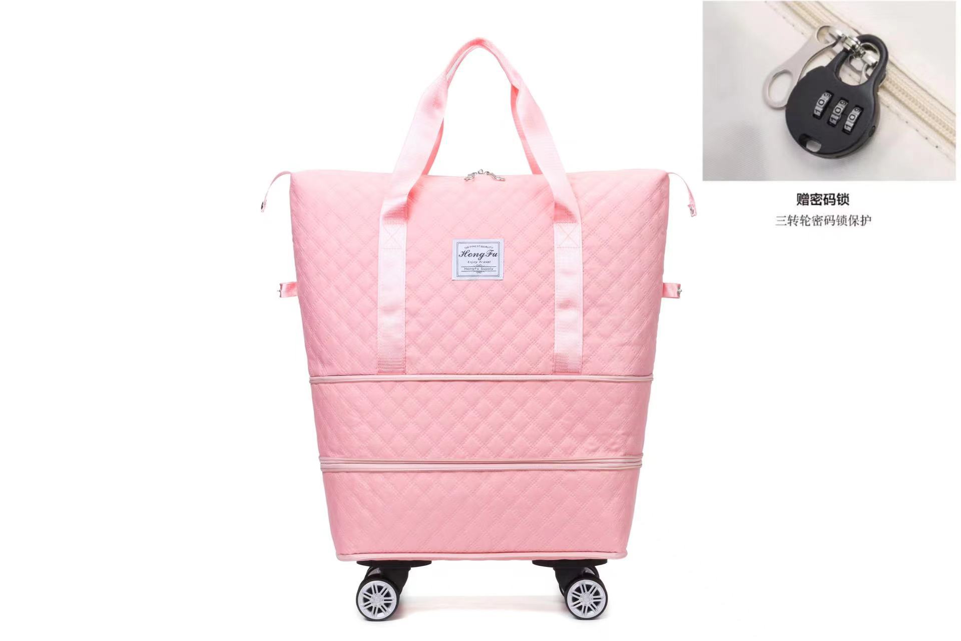 旅行バッグ超大型出産待ち収納乾湿軽便短距離分離フィットネスバッグ刺繍荷物袋プーリー飛行機バッグ