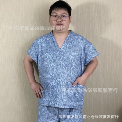 [工厂价5元一套两件套套装一次性浴服汗蒸服女spa美容养生馆便宜]
