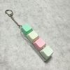 Four-button transparent case - gd teal & pink series