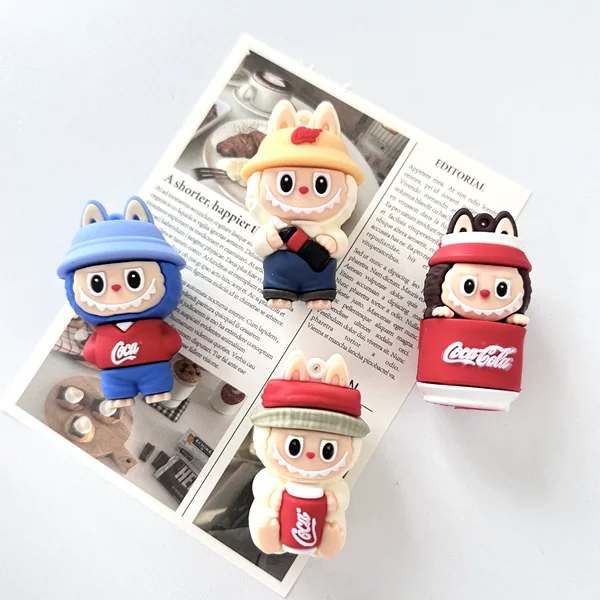 New Large Coca-Cola Keychain Pendant 3D Stereo Pvc Trendy Toy Doll in Stock Wholesale