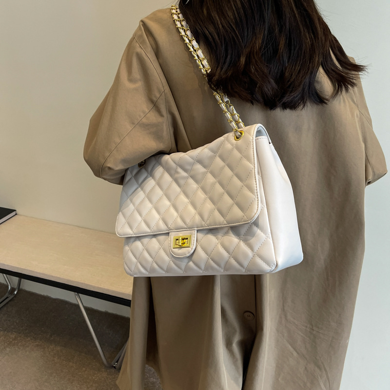 Sacos para mulheres 2023 nova moda pequeno estilo perfumado losango corrente saco de grande capacidade ombro único crossbody saco clássico feminino_voghion.com