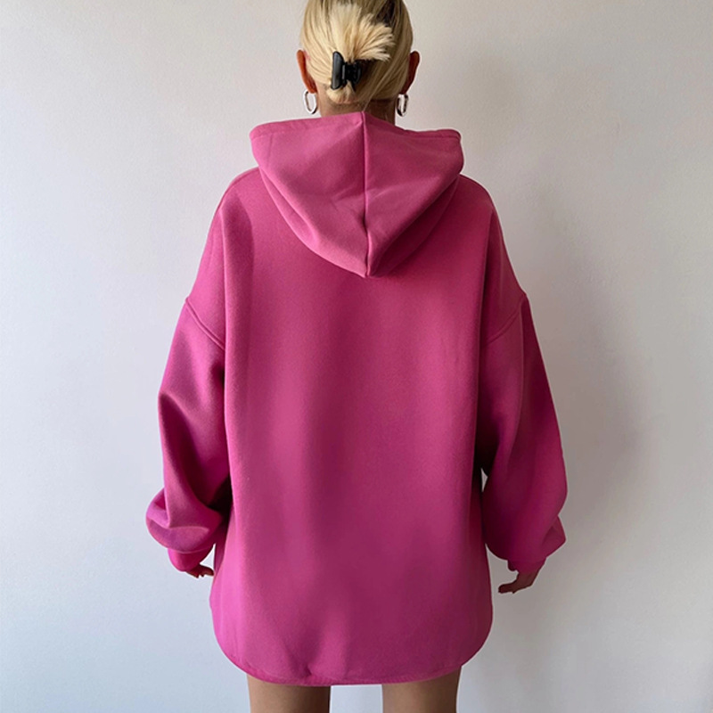 European and American Cross-Border Barbie Letter Print Hooded Sweatshirt 2025 New Pink Loose Casual Top for Women European and American Cross-Border Barbie Letter Print Hooded Sweatshirt 2025 New Pink Loose Casual Top for Women