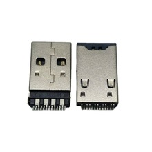 厂价销售A公+卡座二合一连接器USB2.0公头+TF卡座一体式共用公头