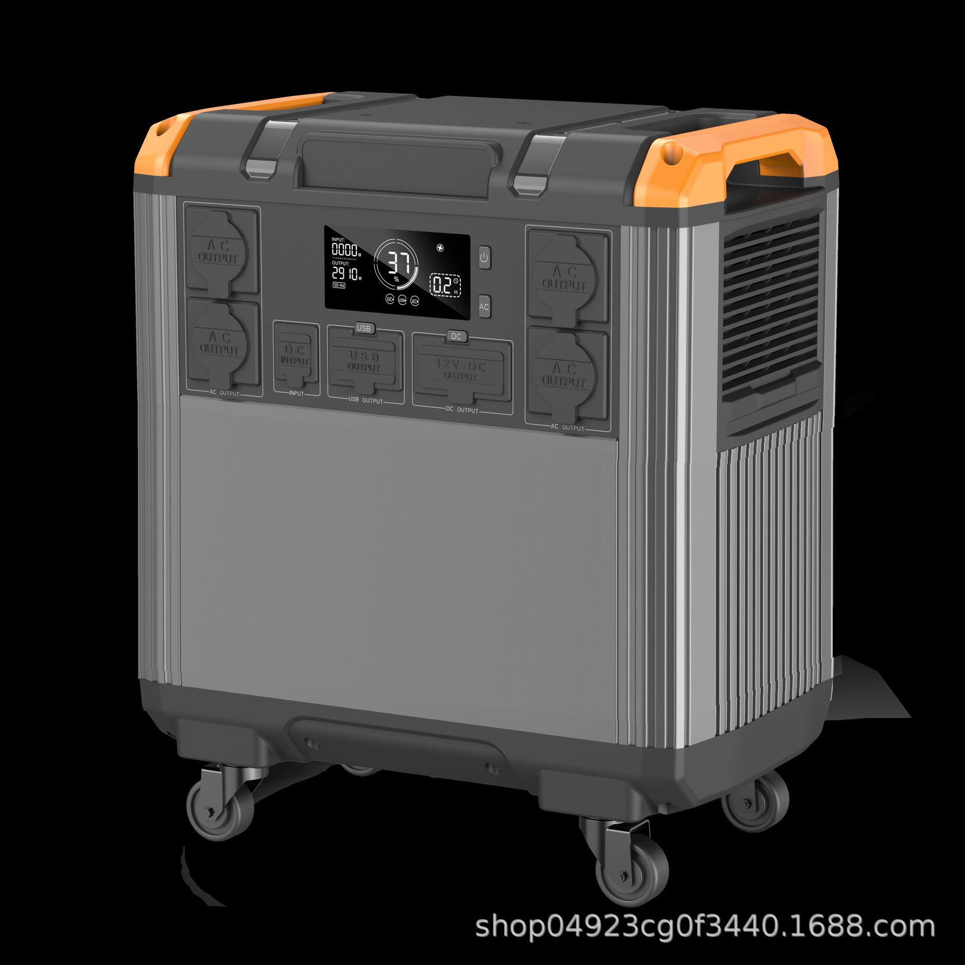 Fuente de alimentación exterior de 500W, almacenamiento de energía solar portátil, estación de energía portátil con inversor de 220V