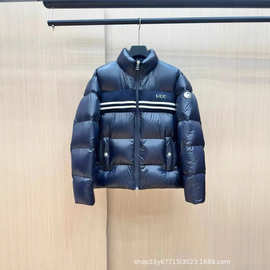 G家2025秋冬男装新款立领尼龙丝绸羽绒夹克外套宽松百搭保暖羽绒