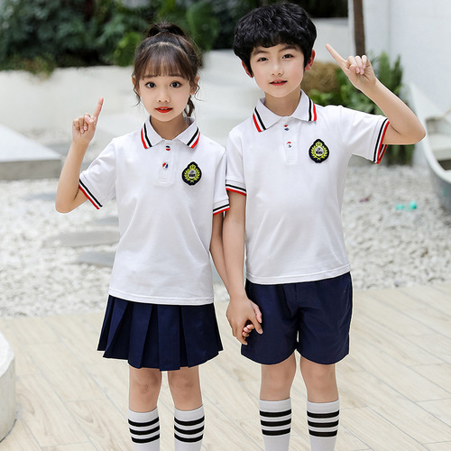 Children's school shorts, primary school boys, navy blue basketball sports uniform, school unisex shorts and skirts, choir attire