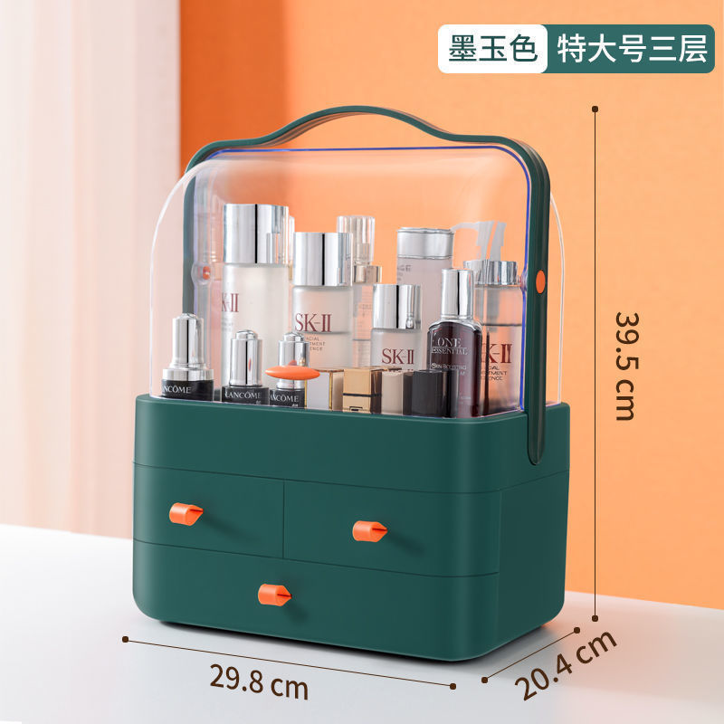 Caja de acabado de cosméticos, cajón de mesa, estante de joyería, caja de almacenamiento de productos de cuidado de la piel de gran capacidad. image 7
