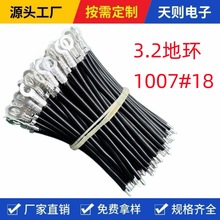 1007电子线3.2地环圆形端子线地线连接线阻燃