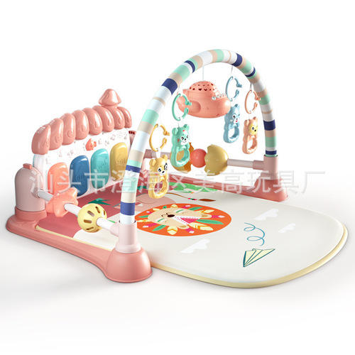 Pedal piano newborn baby toys 0-1 years old fitness stand for boys and girls early education puzzle 3-6 months