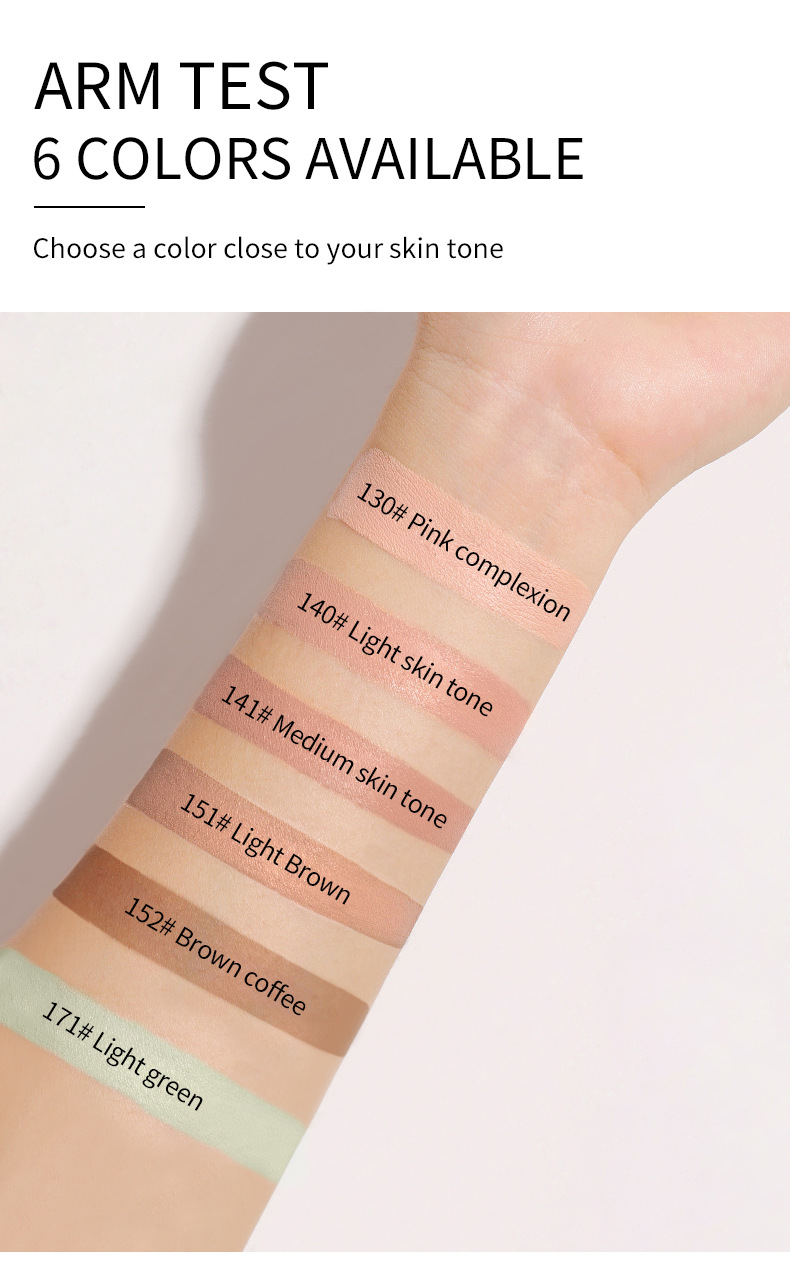 VIBELY Waterproof and non-smudging Concealer covers facial spots, acne marks, dark circles, tattoos, skin tone and foundation undefined
