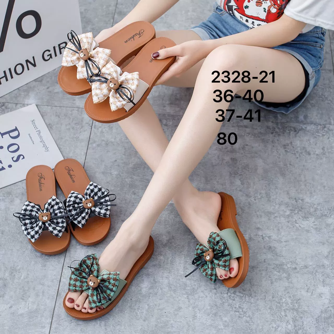 Летние уличные сандалии и тапочки, женские нескользящие износостойкие модные сандалии на плоской подошве с бантом, оптовая продажа