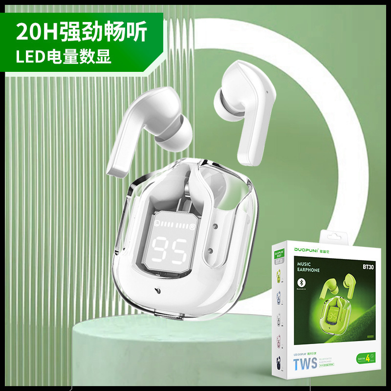 auriculares bluetooth transparentes de primera generación reducción de ruido juego deportivo inalámbrico verdadero de larga duración Android auriculares bluetooth de baja latencia