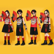 六一儿童国风表演服古典舞演出服中国舞舞蹈服男女童啦啦队打鼓服