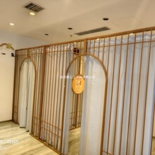 美容院现代简约包间隔断U形拱门采耳足浴头疗店包厢装饰铁艺屏风