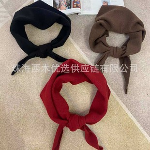 [order 3-5 days hair] autumn and winter all-match wool triangle scarf wj369