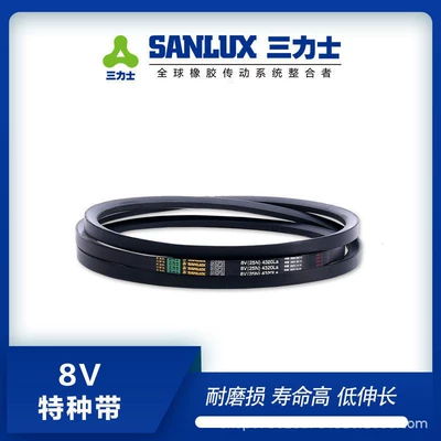 Sanlix 8V2170 5512La-8V6200La rubber drive V-belt wear-resistant industrial belt (Avtomobil ötürücü kəmərləri)
