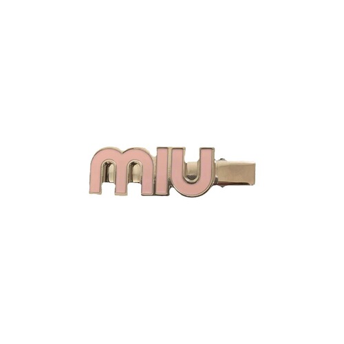 Meiqiu Li super gentle letter Miu hair clip, fashionable trendy exquisite versatile internet-famous geometric duckbill clip hair accessory for women