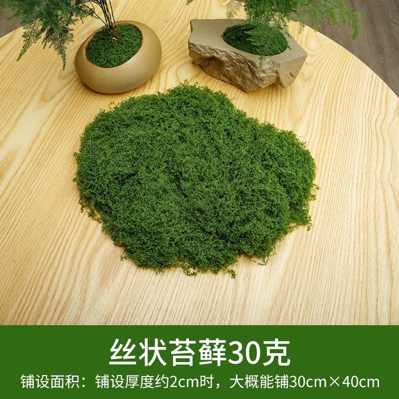 Deep green silk moss 30 grams