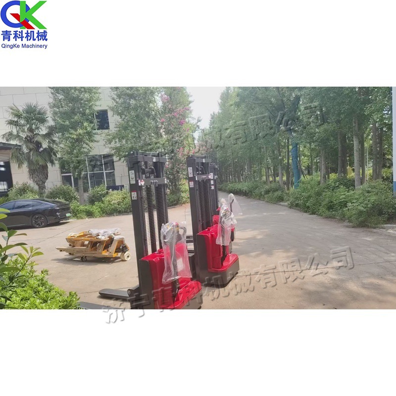 液压电动式货物运输设备 车间物料转运堆高车 小型手推式装卸车