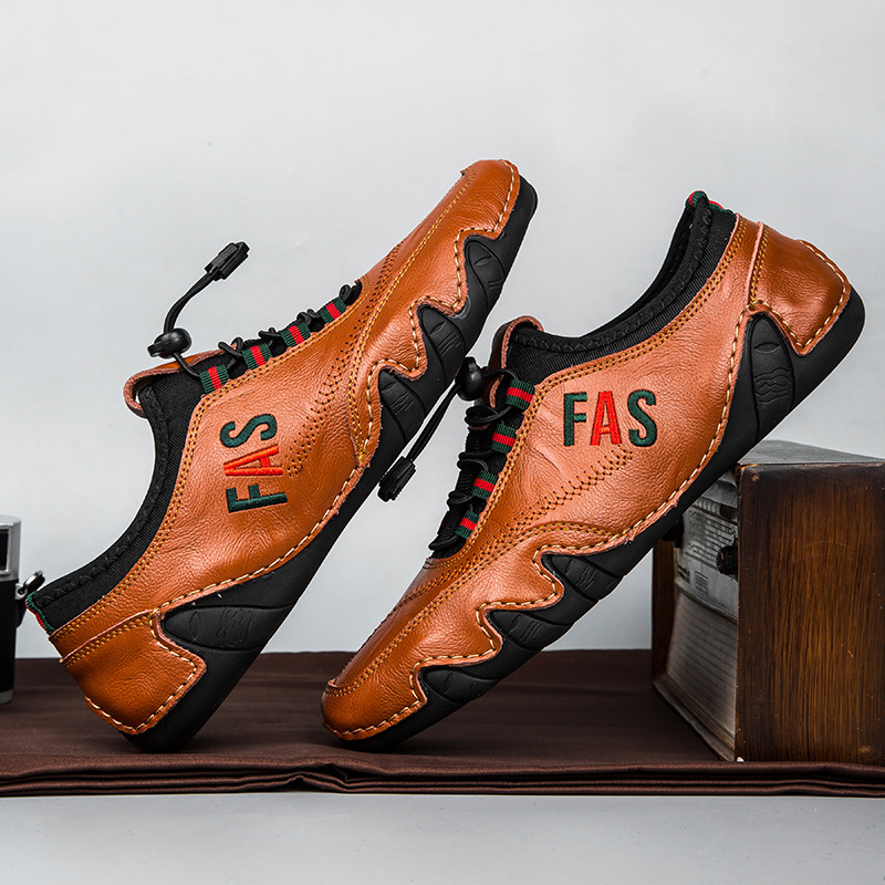 Zapatos de algodón marrón