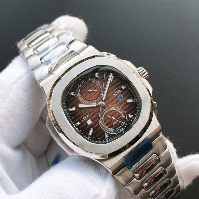 Baida Jia Five-Pin Fully Automatic Mechanical Men's Watch Luxury Design Nautilus Watch Men's Manufacturer Wholesale