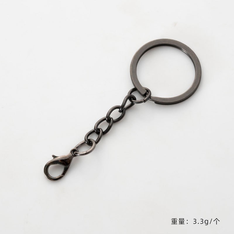 金属製キーホルダー、4連チェーン、ロブスタークラスプ付き、DIYアクセサリー、電気メッキキーホルダー、おもちゃ、フィギュア用ペンダント|undefined