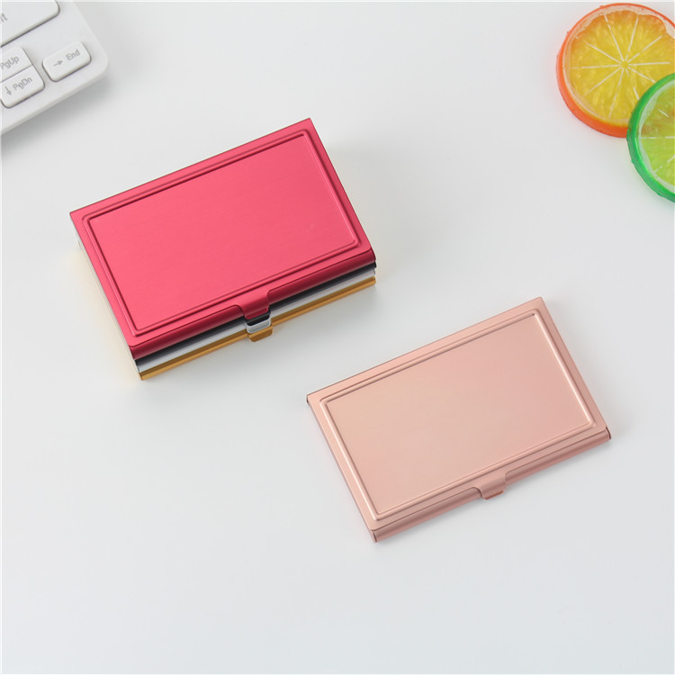 Aluminum Alloy business card case credit card box Bank Card Case business card holder business gift men and women business card storage box