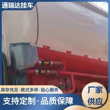 出口30吨运油罐车 三桥罐式运输车 保温层油罐半挂车