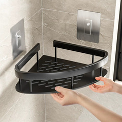 Bathroom shelf, space-saving aluminum shelf, no-drilling shelf, kitchen storage, bathroom wall toilet holder