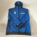 American style long zipper front pocket sweatshirt warriors royal blue basketball sportswear appearance jacket autumn wintercasualoutwear