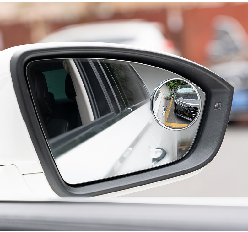 Large truck reversing small round mirror car rearview mirror auxiliary convex wide-angle bus ultra-thin mirror HD