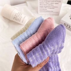Socks Girl Summer Mesh Thin Sheer Cut-Out Knee-High Socks Macaron Color Breathable Bump Socks Japanese Ins Bump Socks