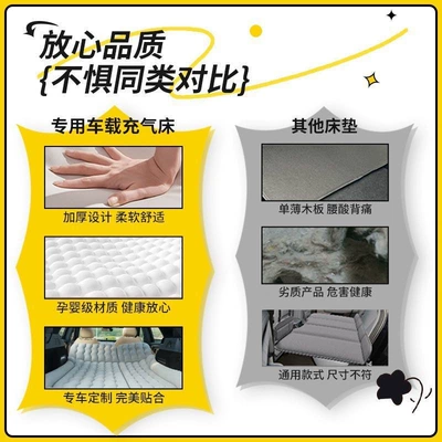 Vehicle-mounted inflatable bed trunk mattress, ID.3
