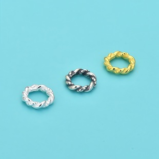 S925���y�黨Ȧ�]��Ȧ���� DIY�ֹ����龎�K����ִ�Ť�y�P�p���
