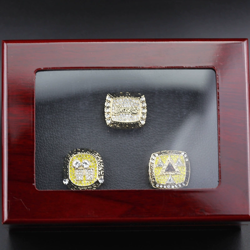 2000-2002 Los Angeles Lakers Aonier Basketball Champions Ring 3 set