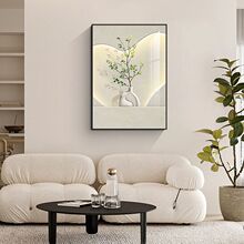 小清新電表箱裝飾畫豎版綠植開關盒遮擋掛畫免打孔電源箱信號箱畫