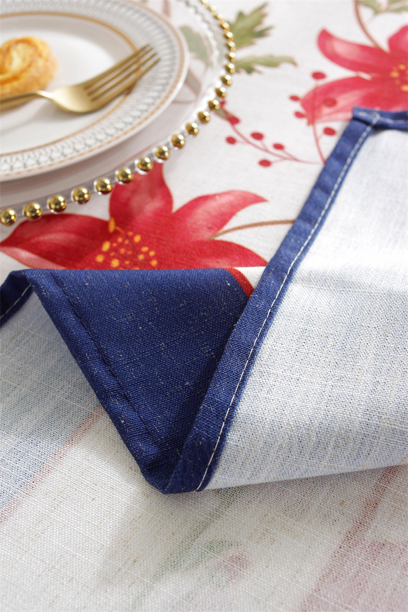 Rechteckige Couchtisch-Esstischdecke aus Polyester-Leinen im amerikanischen Retro-Stil mit Digitaldruck, erhältlich im Großhandel._voghion.com