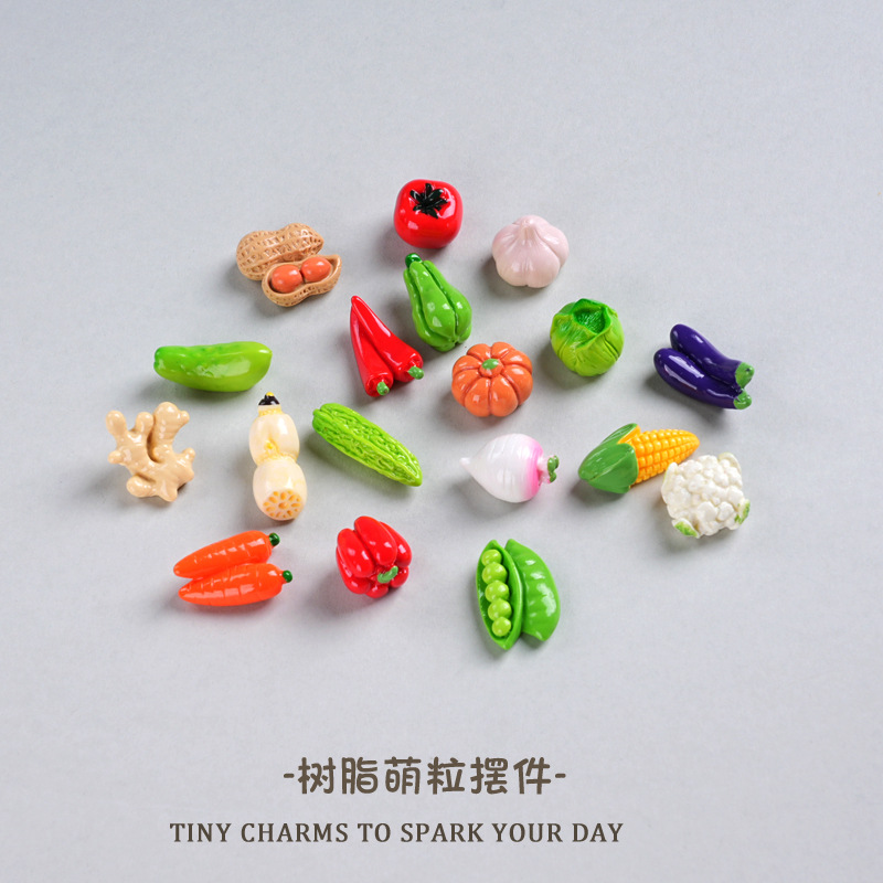 微缩蔬菜系列仿真食玩diy奶油胶手机壳钥匙扣发饰品树脂摆件配件