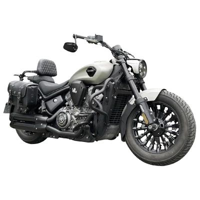 Motorcycle bumper | backrest, quick-release side bags, and
