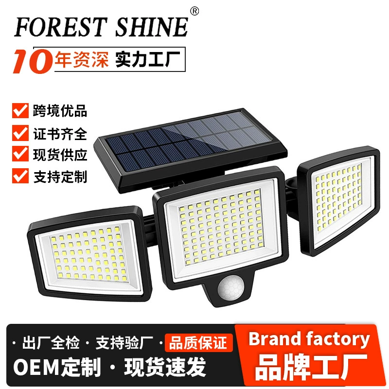 Новый открытый солнечный настенный светильник