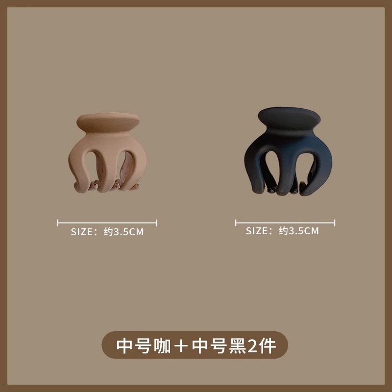 Cabeza de bola pequeña abrazadera de agarre de cola de caballo fija artefacto de calabaza abrazadera de cabello anti-colapso bandeja abrazadera de cabello