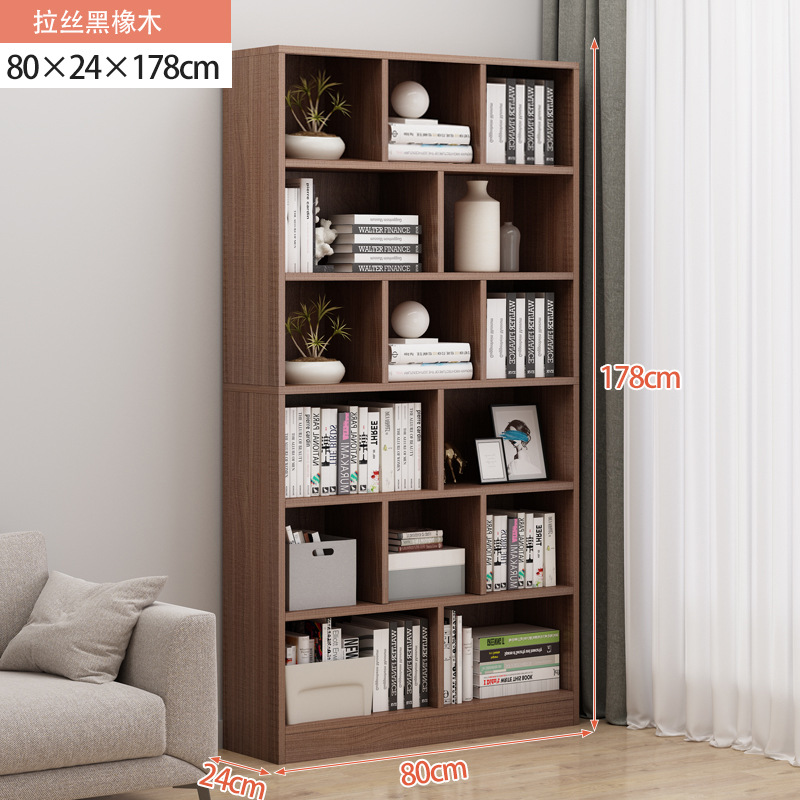 80cm 솔질 블랙 오크 [완전히 밀봉 된 후면 패널]]