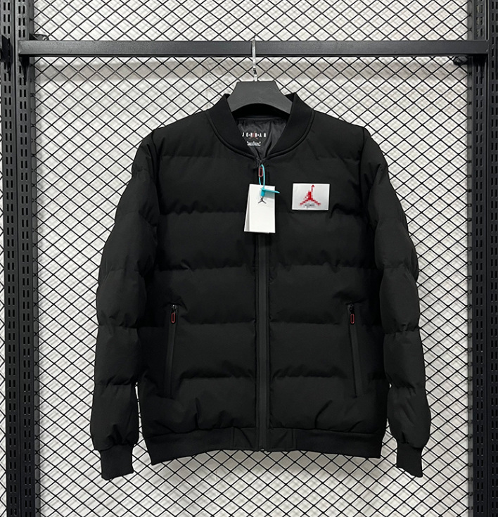 Invierno NK bordado chaqueta fluorescente de béisbol de algodón París grueso chaqueta de algodón con capuchón de fútbol abrigo cálido